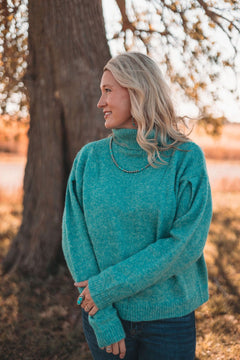 Turtleneck Long Sleeve Sweater - small and medium remaining - Cowhide and Conchos