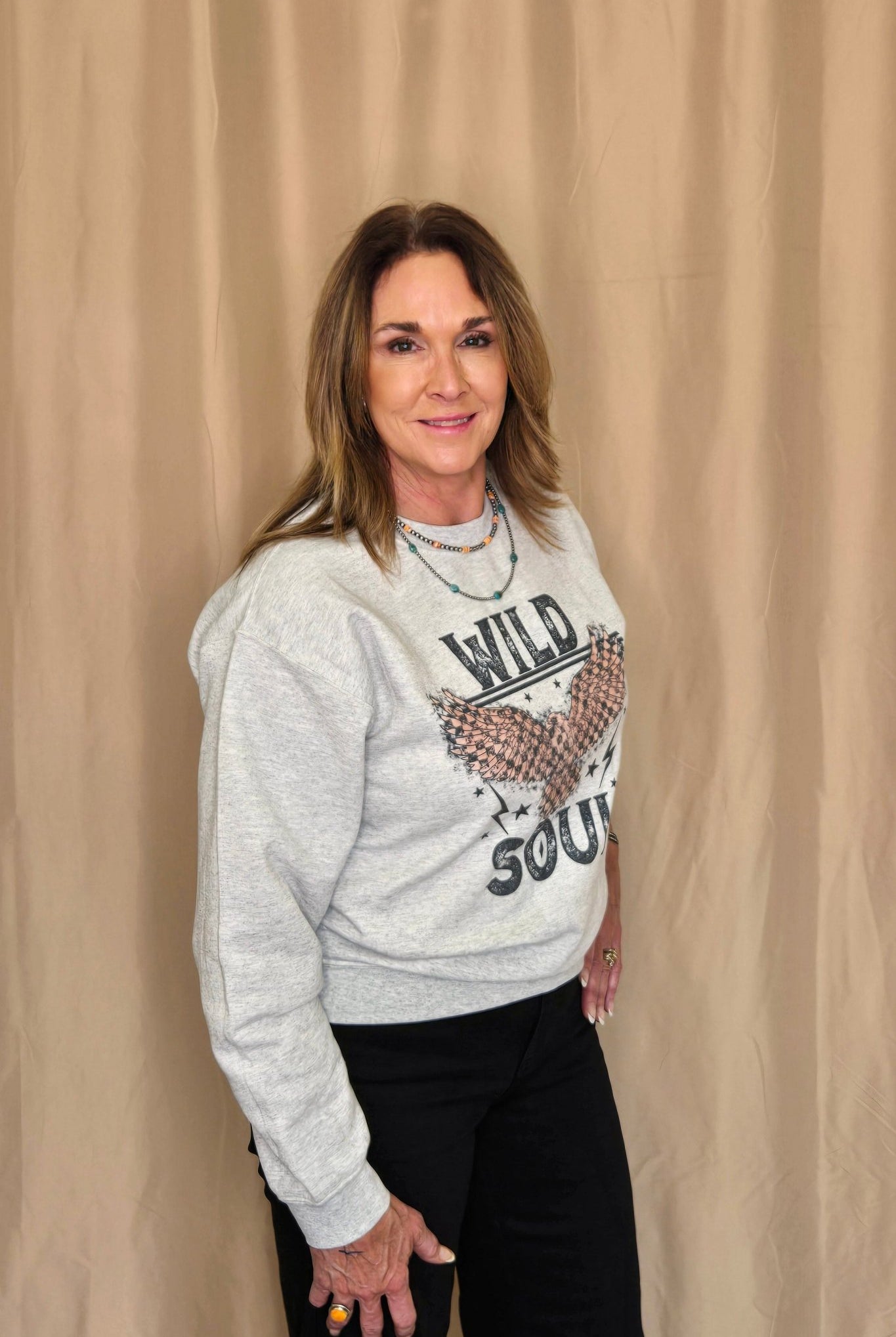 Wild Soul Sweatshirt - Cowhide and Conchos