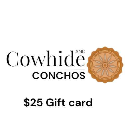 Cowhide and Conchos Gift Cards