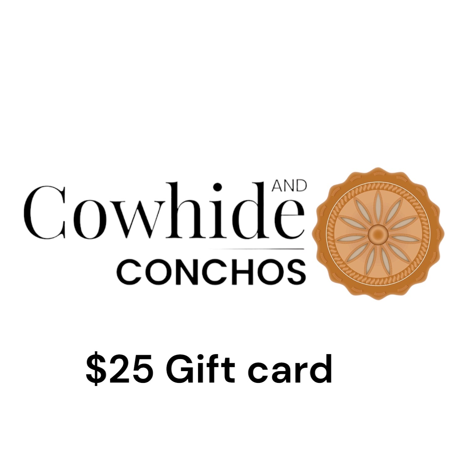 Cowhide and Conchos Gift Cards