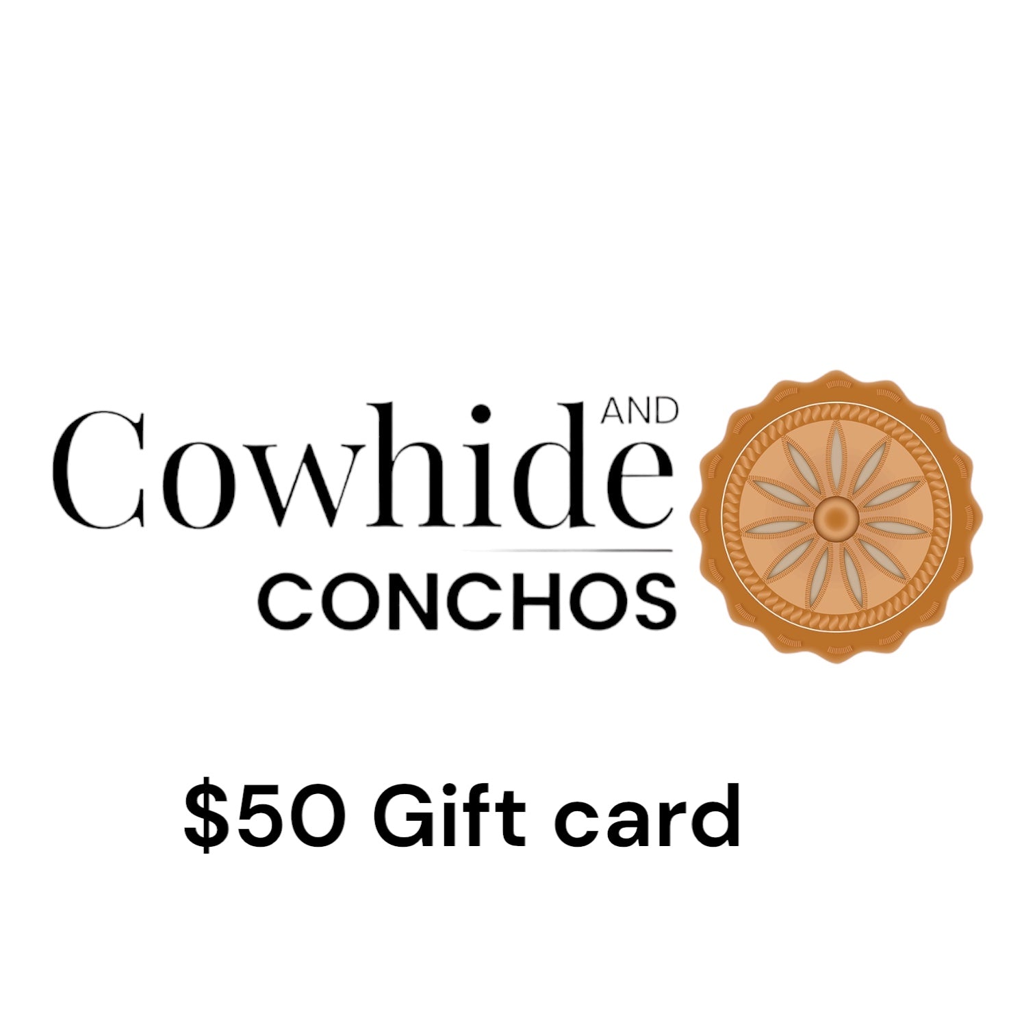 Cowhide and Conchos Gift Cards