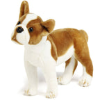 Bobby The Boston Terrier Boxer | 15 Inch Stuffed Animal Plus - Cowhide and Conchos