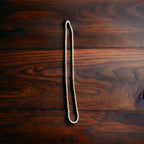 Bright Silver 1.35 mm Reverse Rope Chain - 18 inch - Cowhide and Conchos