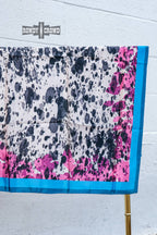 Cool Cowhide Wild Rag - Cowhide and Conchos