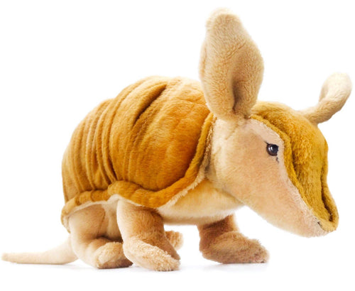 Mike The Armadillo | 11 Inch Stuffed Animal Plush - Cowhide and Conchos