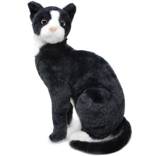 Tate The Tuxedo Cat | 14 Inch Stuffed Animal Plush - Cowhide and Conchos