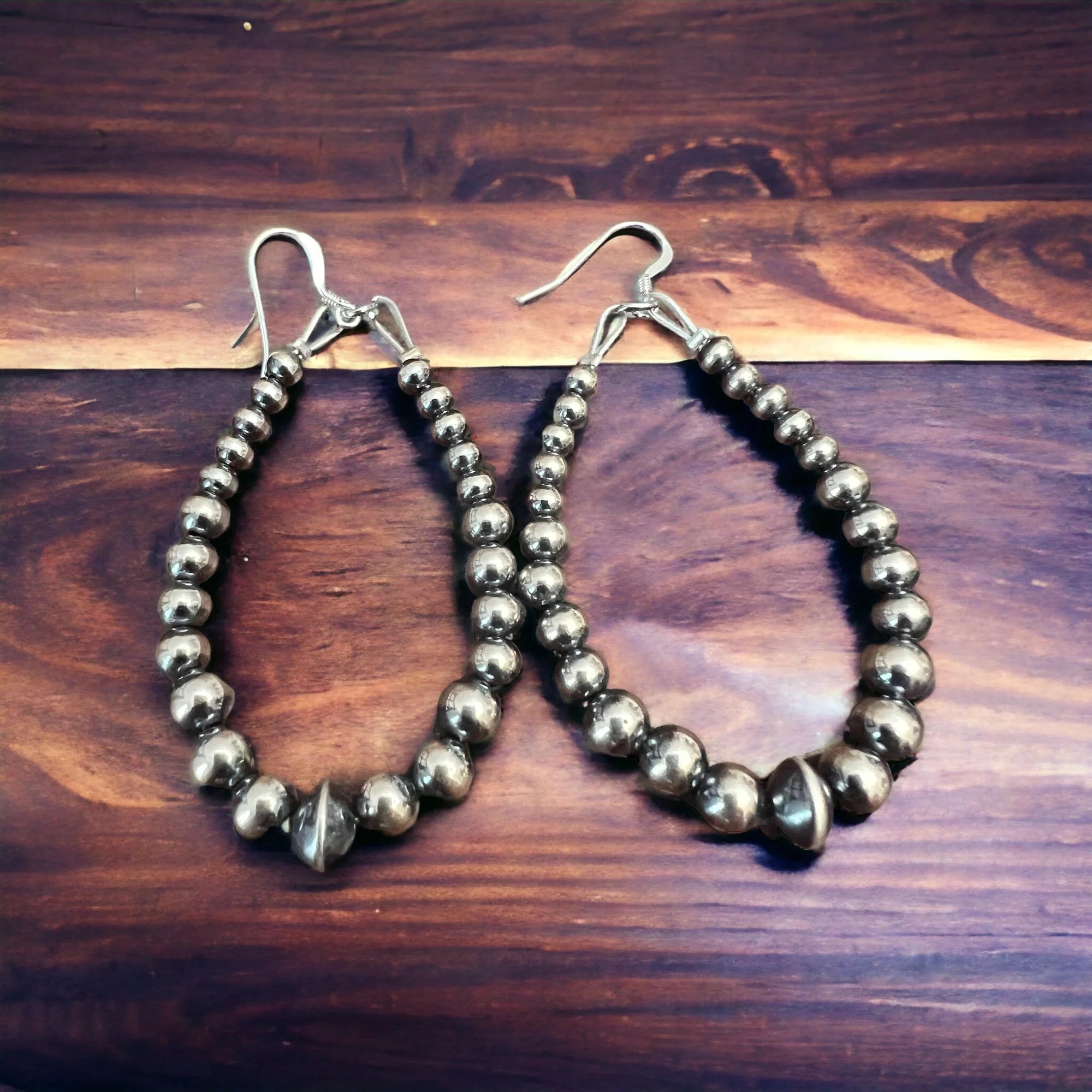 Western Earrings - Clearance - Cowhide and Conchos