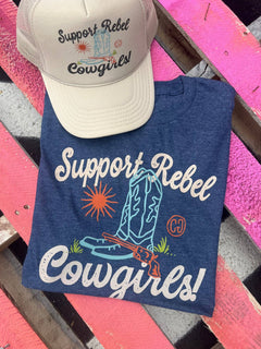 Support Rebel Cowgirls Trucker Cap