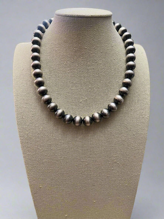 Graduated Sterling Silver Pearls necklace - 18 inch - Very popular