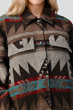 Aztec Fringe Jacket - Final Sale
