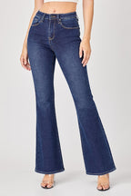 Risen High Rise Flare Jeans