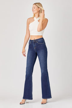 Risen High Rise Flare Jeans