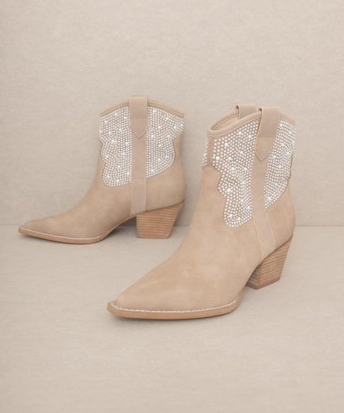 Pearl Studded Western Boots by OASIS SOCIETY Cannes