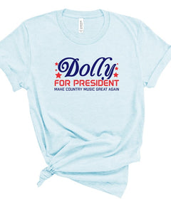 Dolly for President 2024 Softstyle Graphic Tee