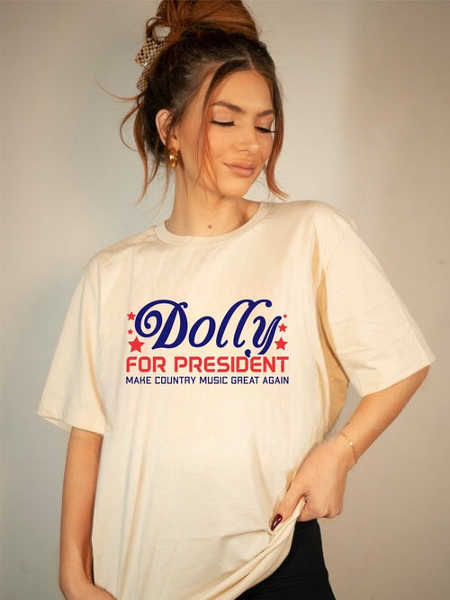 Dolly for President 2024 Softstyle Graphic Tee