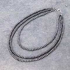 4mm Faux Pearls - 3 Layered Necklaces