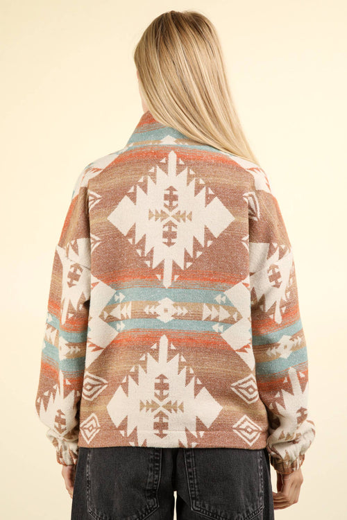 Saddle Blanket Woven Pullover