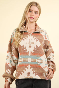 Saddle Blanket Woven Pullover