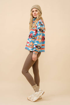 Santa Fe Fleece Zip Up Pullover