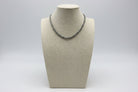 4mm Faux Pearls Necklace - 16 Inch + 3 - Cowhide and Conchos
