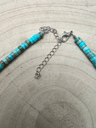 4mm Sterling Pearls, Variscite Turquoise and Spiny Oyster - The Vibrant Choker - Cowhide and Conchos