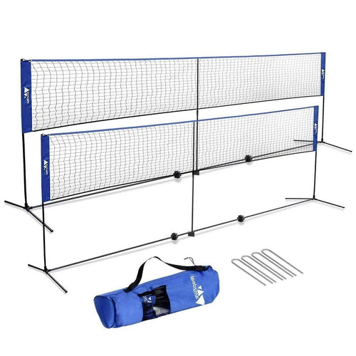 Portable Badminton & Volleyball Net Set, for Indoor Outdoor