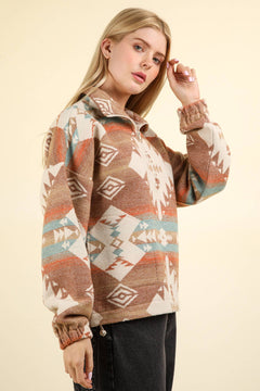 Saddle Blanket Woven Pullover