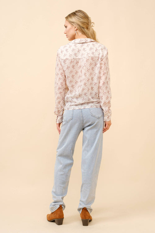 Let'r Buck Chiffon Blouse