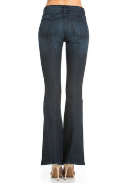 O2 Mid-Rise Classic Flare Jeans