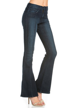 O2 Mid-Rise Classic Flare Jeans