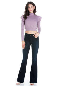 O2 Soft Fabric Flare Jeans