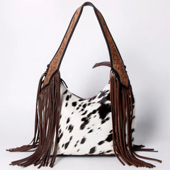 Western Hobo Hair-On Genuine Leather Bag