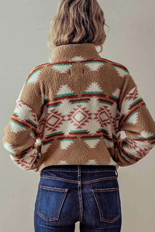 Contrast Knit Sweater