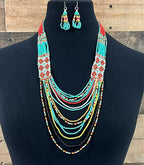 Western Beaded Necklace Set (Copy)