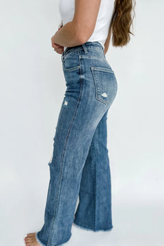 Blakeley Distressed Medium Wash Jeans - Size 9, 13, and 15 available