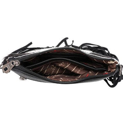 Montana West Western Cowhide Fringe Crossbody Bag