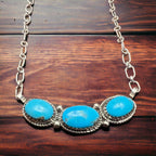 Ernest Hawthorne  Turquoise Bar Necklace