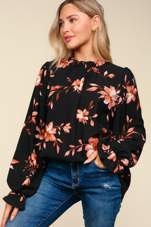 Frilled Neck Blouse