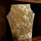 Faux Pearl & Turquoise Necklace - 22 inch