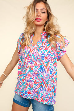 Boho Print Blouse - 1 medium, 1 large remaining