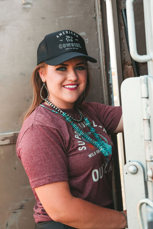 Support Your Local Outlaws Tee - Heather Maroon