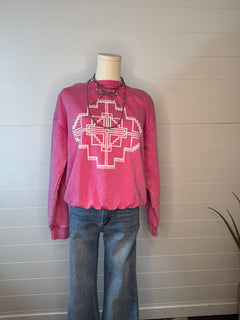 Ogallala Puff Pink Sweatshirt