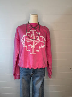 Ogallala Puff Pink Sweatshirt