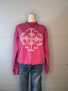 Ogallala Puff Pink Sweatshirt