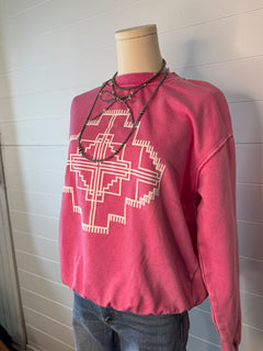 Ogallala Puff Pink Sweatshirt