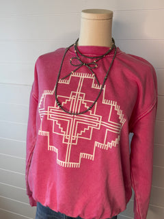 Ogallala Puff Pink Sweatshirt