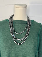 3 Layer - 3 stack Faux Pearl Necklace - 20, 24 and 28 inch!