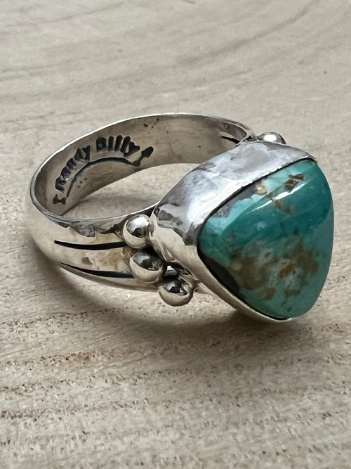 Randy Billy Royston Turquoise & Sterling Silver Ring - Size 9.5