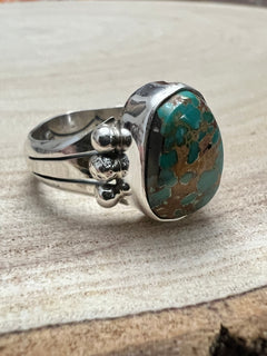 Randy Billy Royston Turquoise & Sterling Silver Ring - Size 10