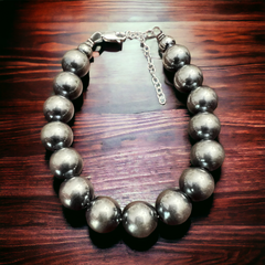 10 mm Sterling Silver Pearls bracelet - 6 inch bracelet